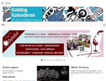 Tablet Screenshot of koldingkalenderen.dk